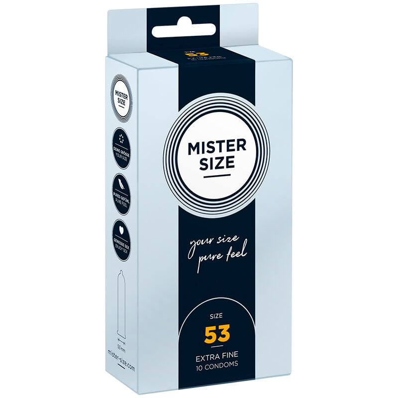 Mister Size - Preservativos Talla M 53 Mm (10 Unidades)