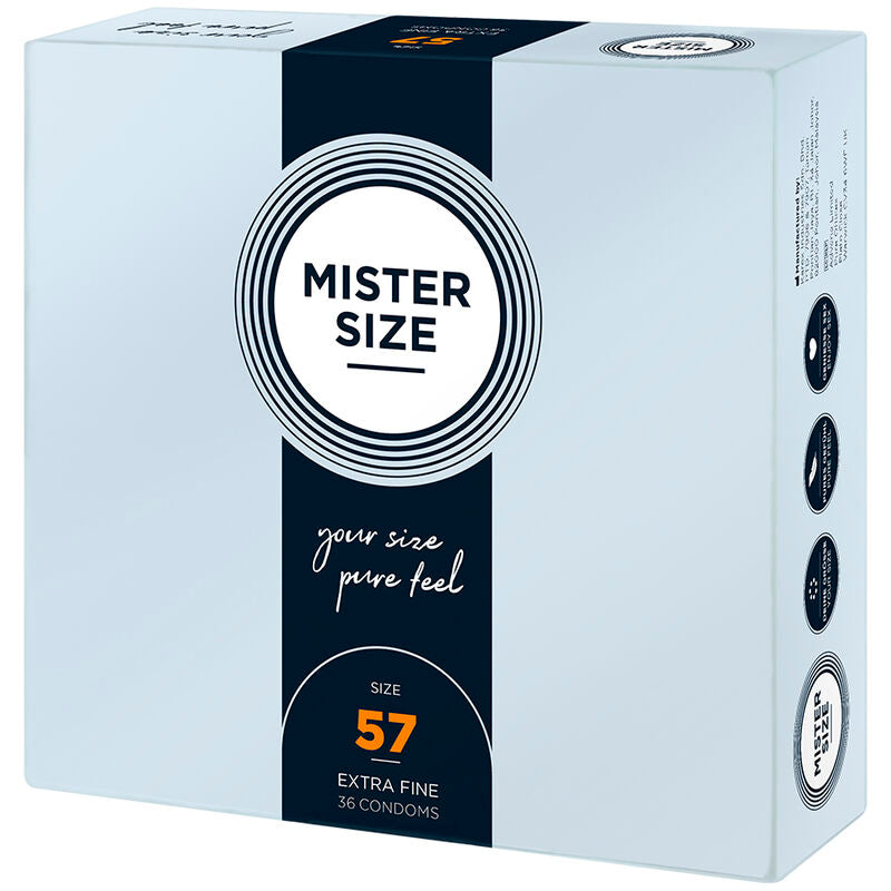 Mister Size - Preservativos Talla L 57 Mm (36 Unidades)
