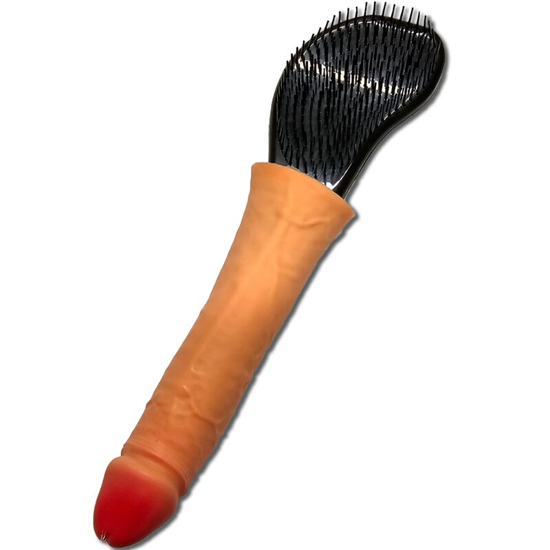 Diablo Picante - Cepillo Para Pelo Con Pene En La Punta