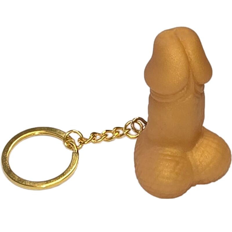 Diablo Picante - Llavero Forma Pene Dorado