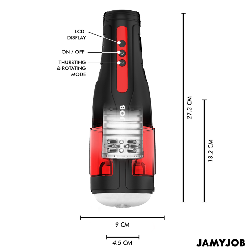 Jamyjob - Cyclone Masturbador Vagina Automático 10 Modos Succión Y Empuje