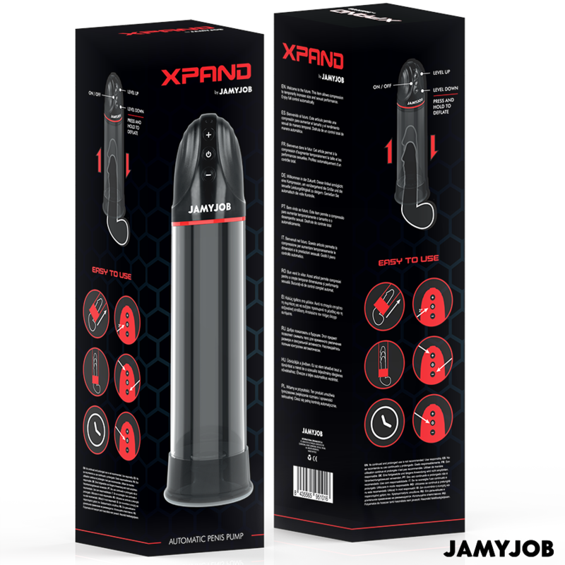 Jamyjob - Xpand Bomba Automática 3 Niveles De Succión Gris