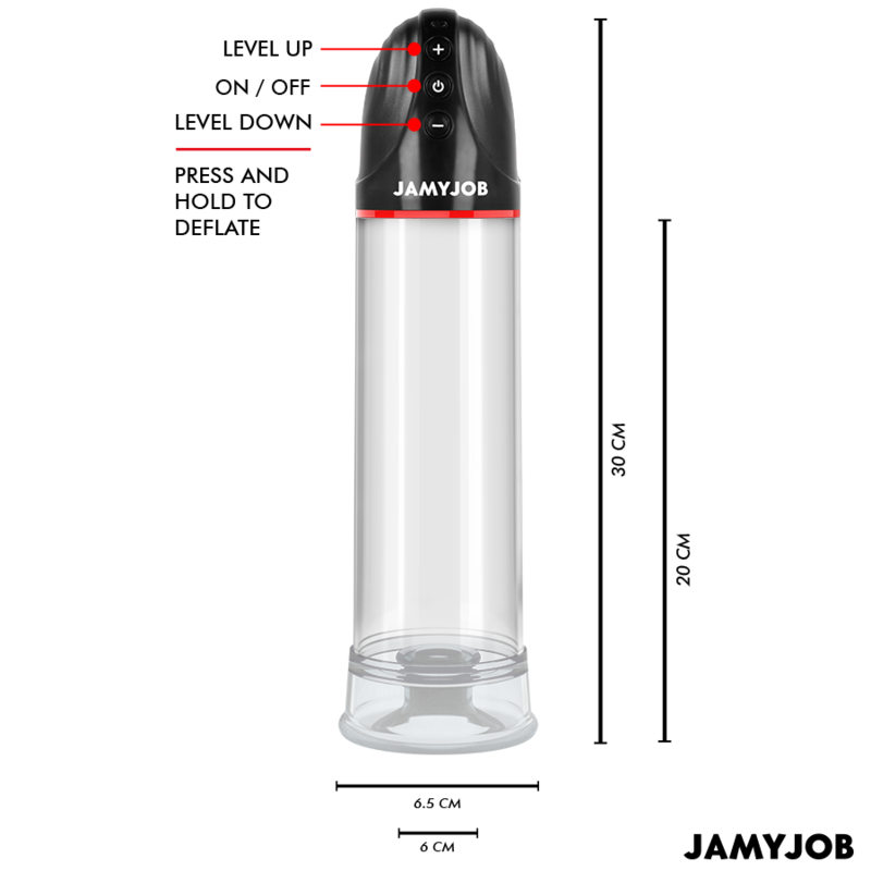 Jamyjob - Xpand Bomba Automática 3 Niveles De Succión Gris