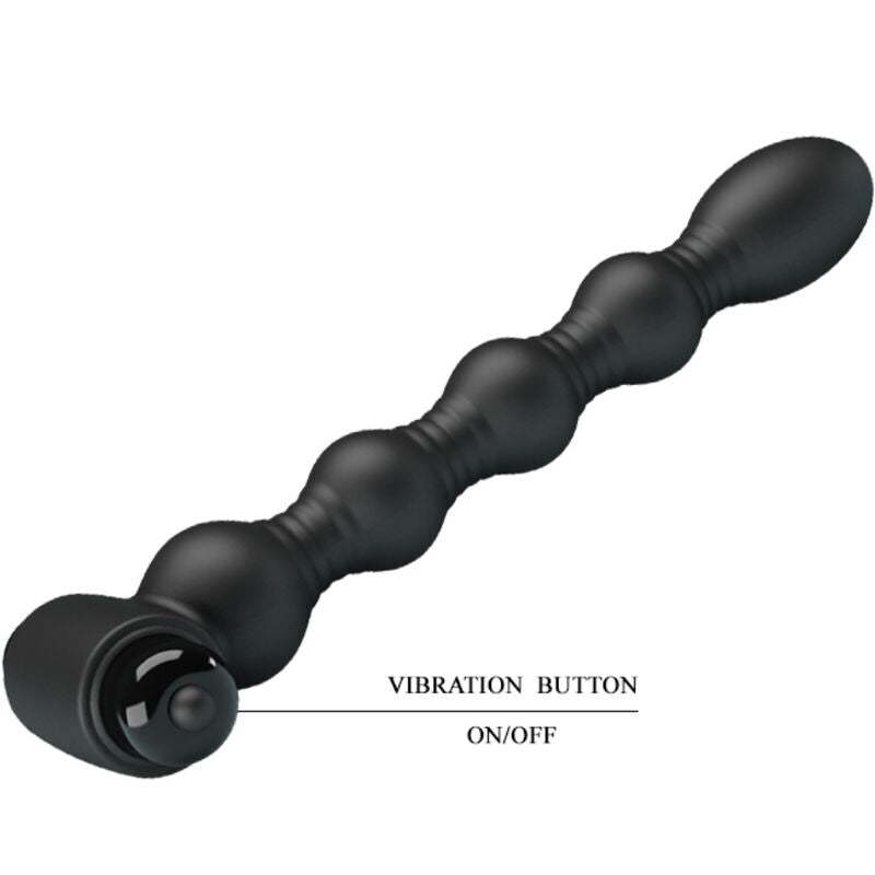 Pretty Love - Lynn Plug Anal Silicona 10 Vibraciones Negro
