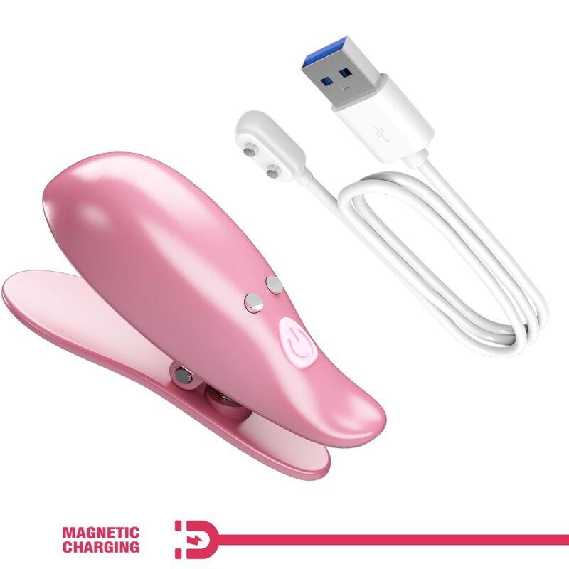 Pretty Love - Cailey Pinzas Para Pezones 10 Vibraciones Control Remoto Rosa
