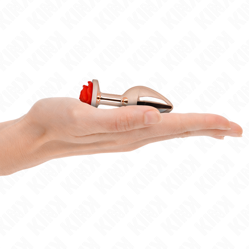 Kink - Plug Anal Oro Rosado Rosa Roja S