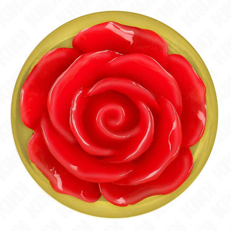 Kink - Plug Anal Dorado Rosa Roja Talla S
