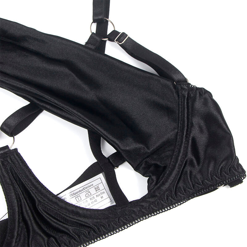 Subblime - 955199 Set Sujetador Con Lazo Negro Ajustable S/M