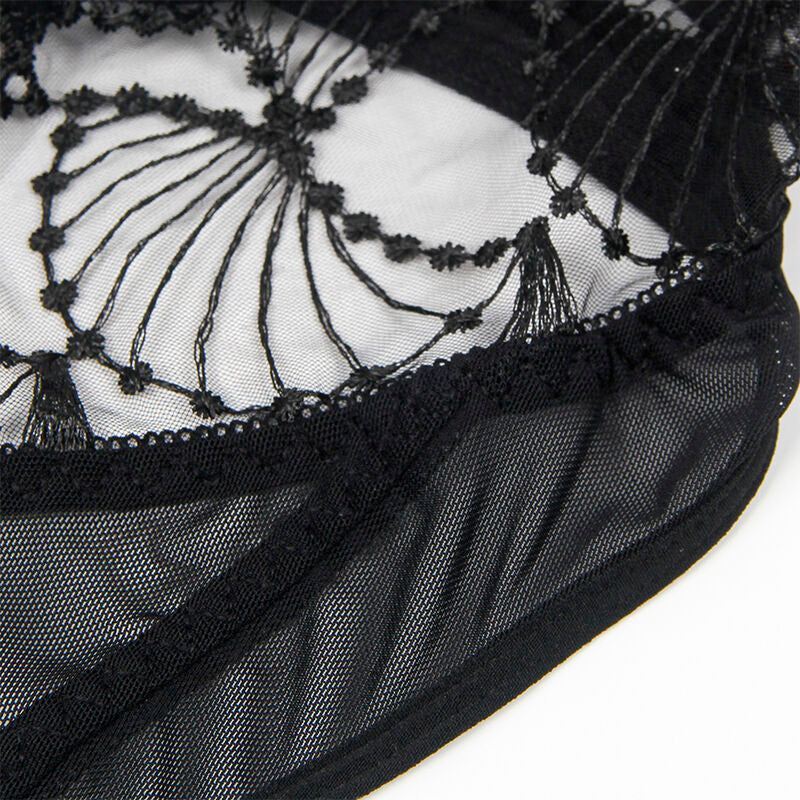 Subblime - 955212 Body Transparente Con Encaje Hueco Negro S/m