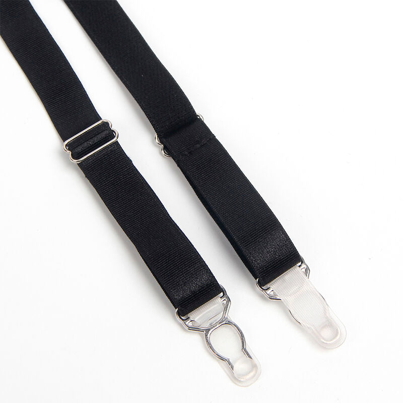 Subblime - 955236 Set Sujetador Con Liguero Bondage Negro S/M