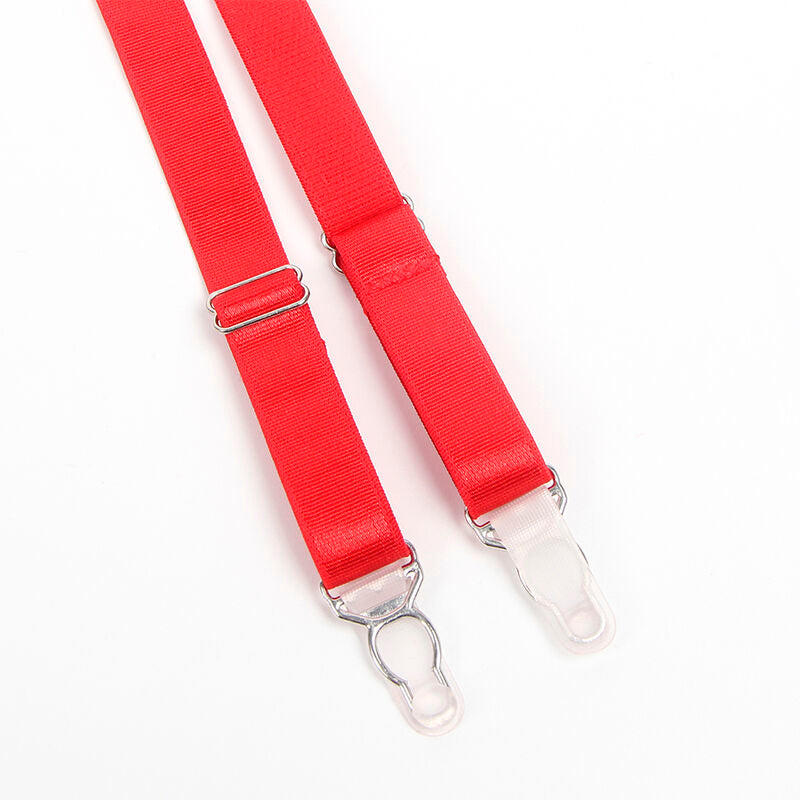 Subblime - 955250 Set Sujetador Con Liguero Bondage Rojo S/M