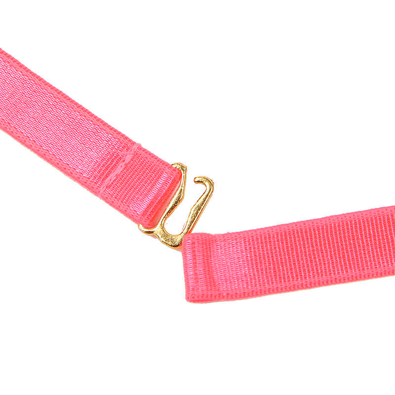 Subblime - 955298 Set Sujetador Con Collar Y Detalles Para Piernas Rosa Fluorescente S/M
