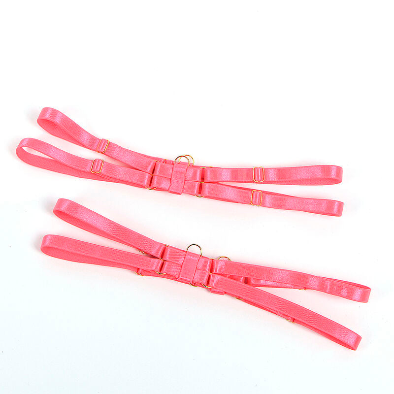 Subblime - 955304 Set Sujetador Con Collar Y Detalles Para Piernas Rosa Fluorescente L/Xl