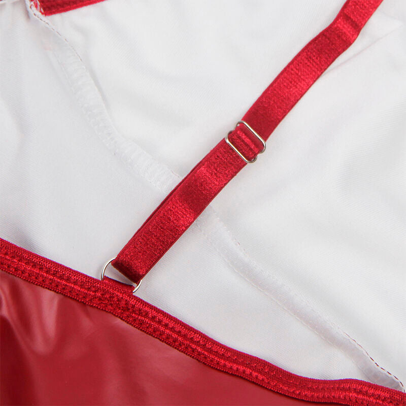 Subblime - 955403 Vestido Con Tirantes De Cuero Burdeos L/Xl