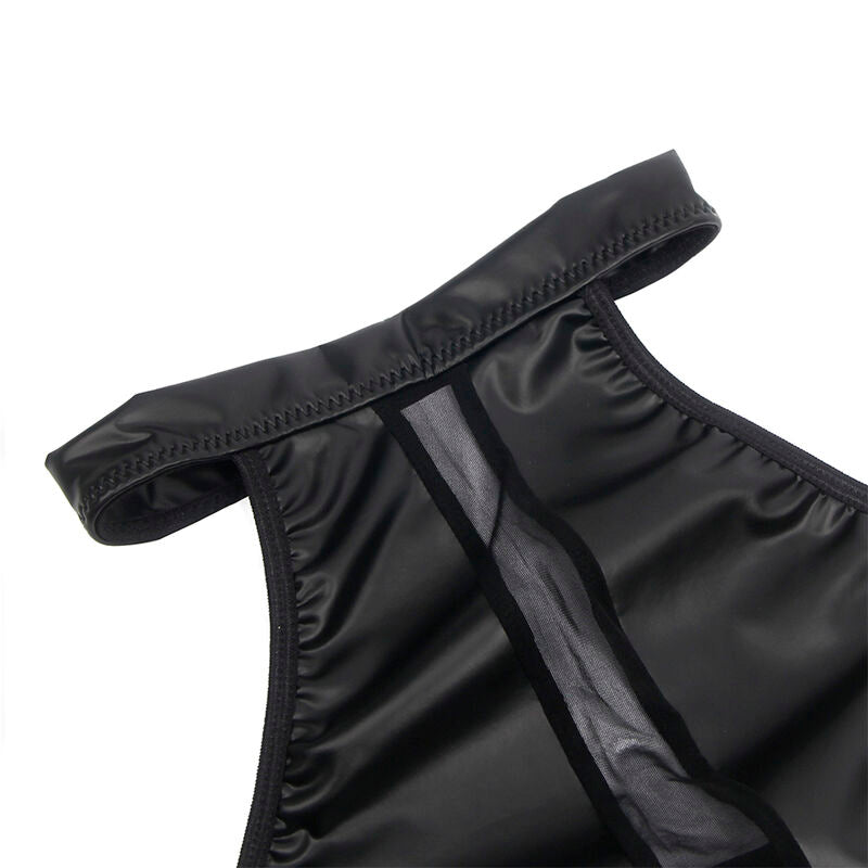 Subblime - 955472 Vestido Cuello Halter Con Transparencias Negro S/M