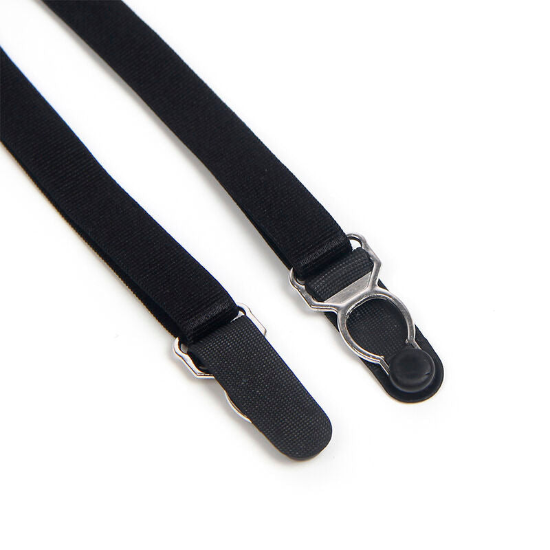 Subblime - 955496 Body De Encaje Con Lazos Y Ligas Negro S/M