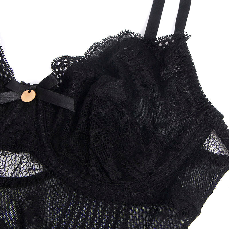 Subblime - 955625 Body De Encaje Con Cierre Inferior Negro L/Xl