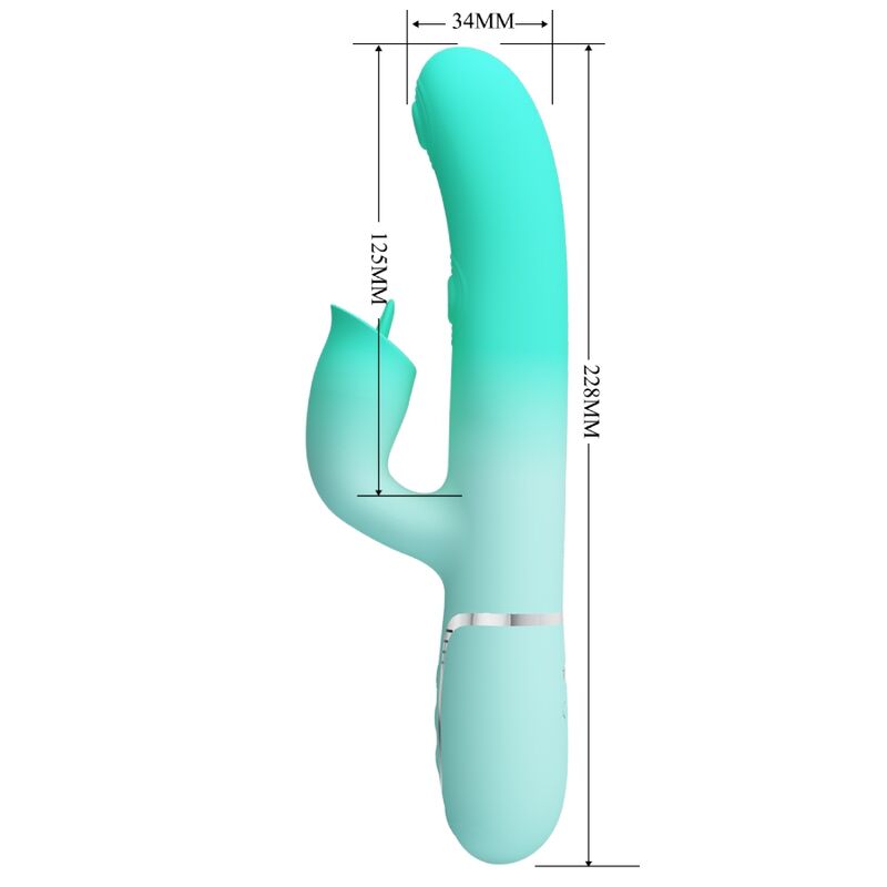 Pretty Love - Gigi Vibrador Rabbit Multifunción Verde Agua