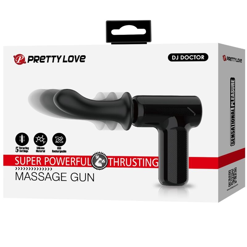 Pretty Love - Dj Doctor Masajeador 5 Configuraciones Negro