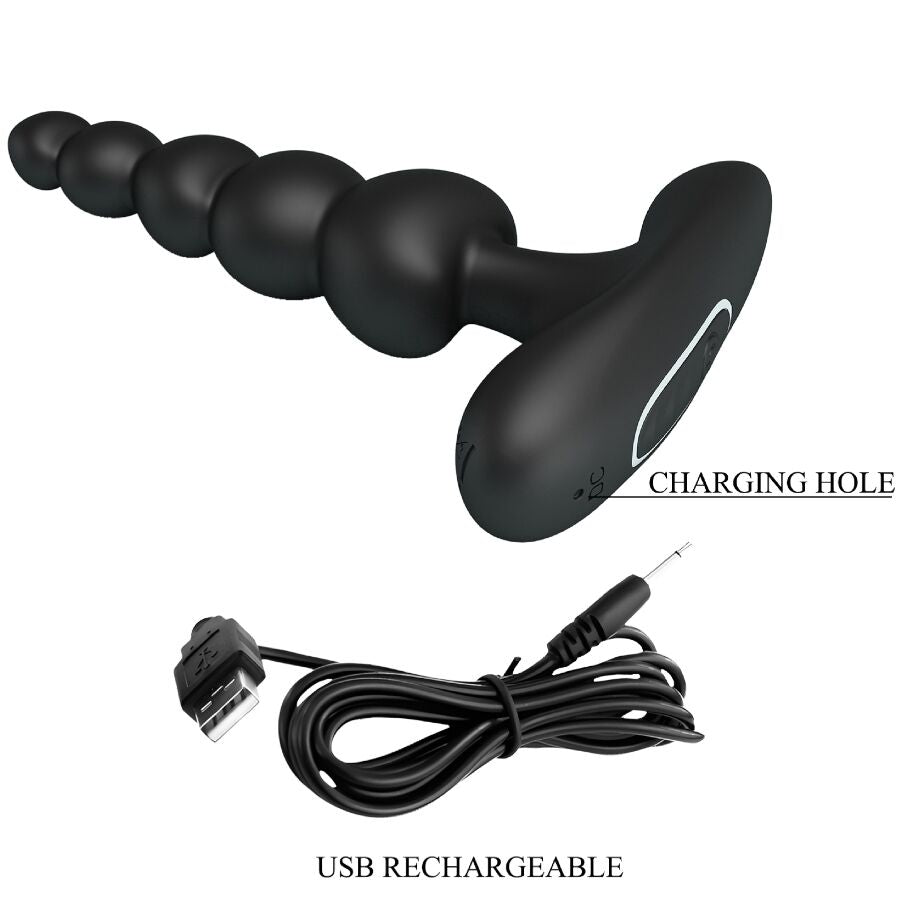 Pretty Love - Corban Vibrador Anal 10 Vibraciones Negro