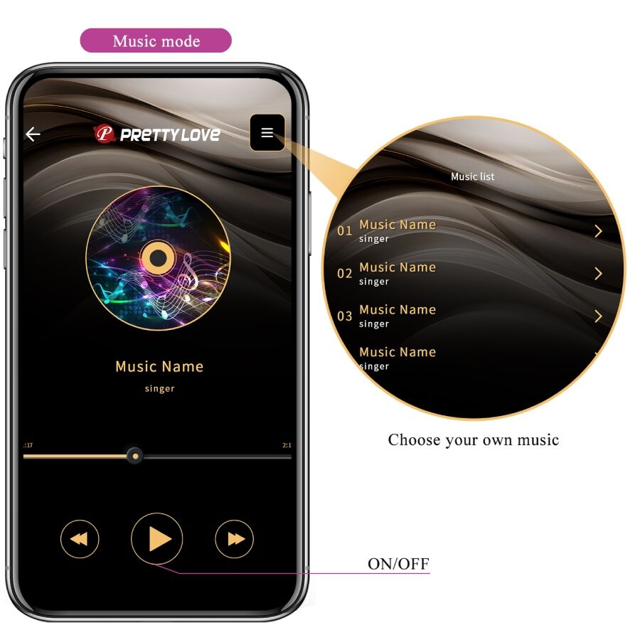 Pretty Love - Leviathan Vibrador Controlado Por App Morado