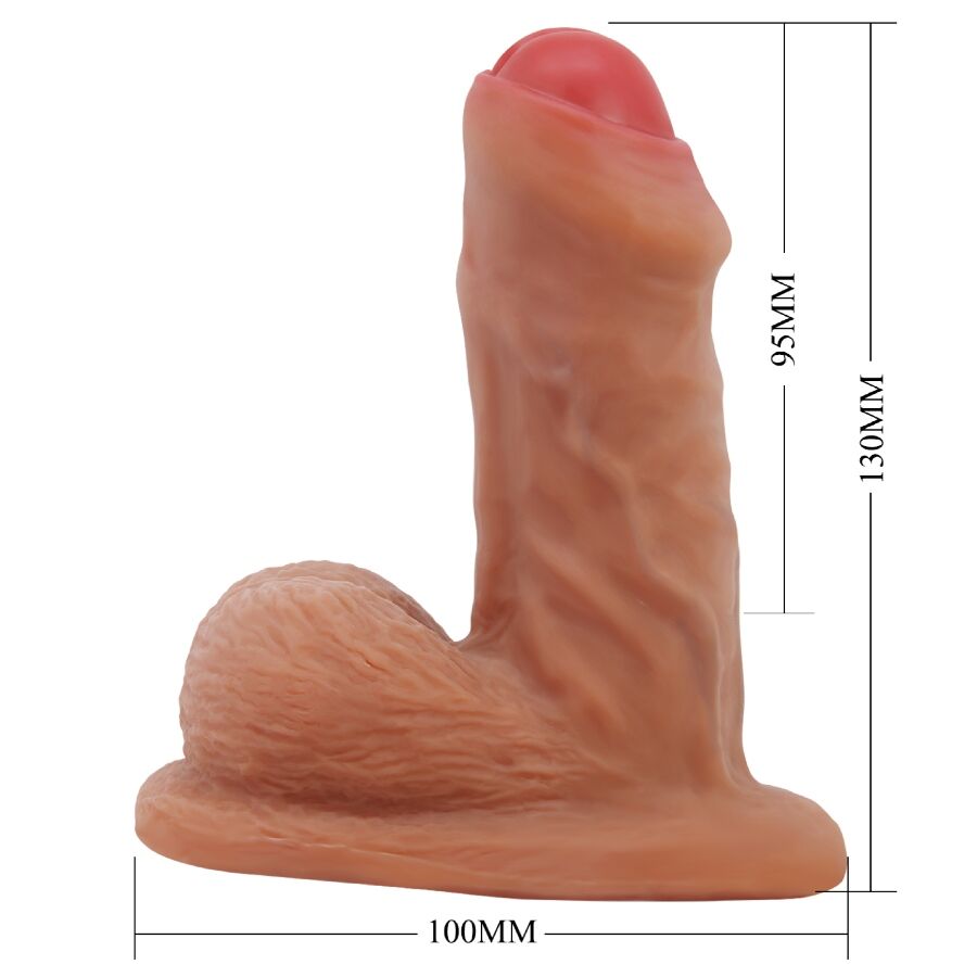 Pretty Love - Warnell Dildo Ultra Realístico Y Elástico 9.5 Cm Mulato