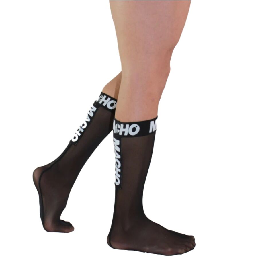 Macho - Calcetines Finos Negro Talla Única