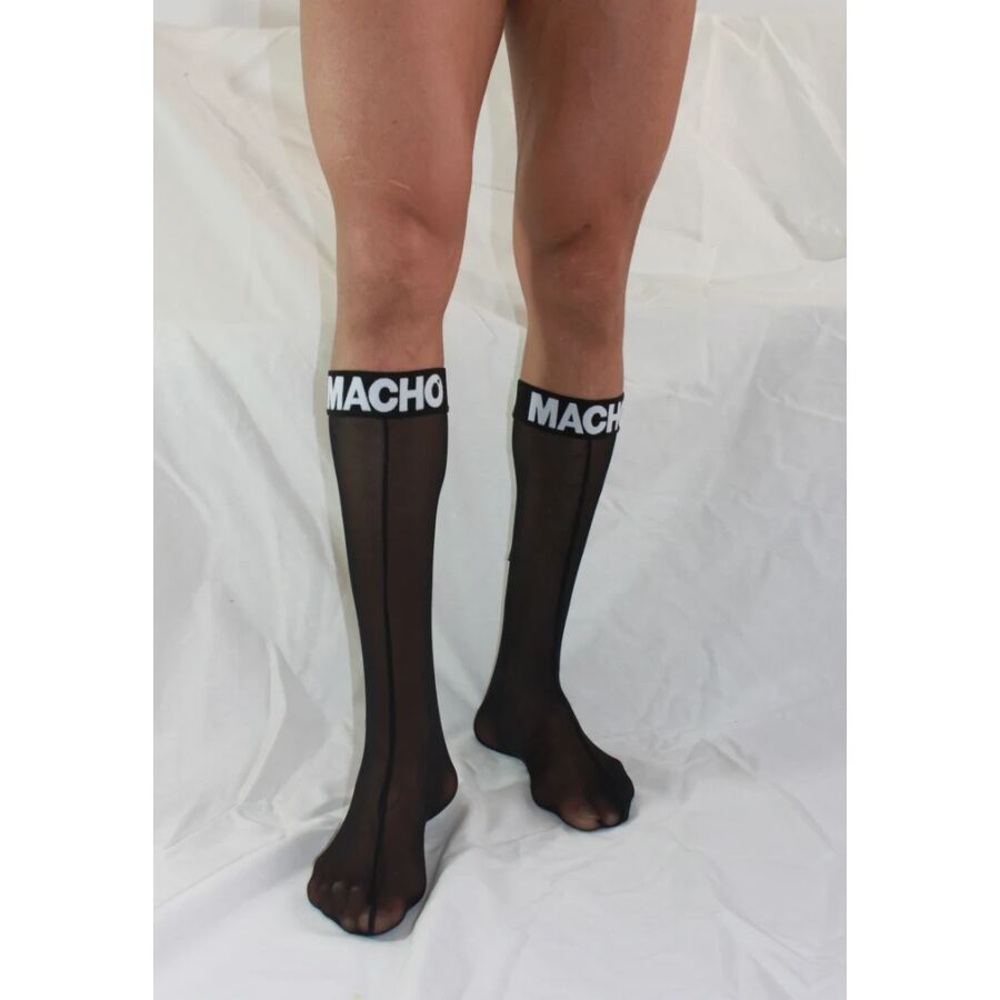 Macho - Calcetines Finos Negro Talla Única