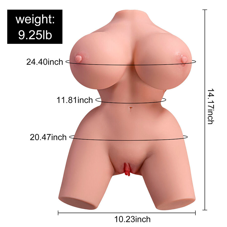 Xise - Frieda Torso Realístico Femenino Con Vibración 36 Cm