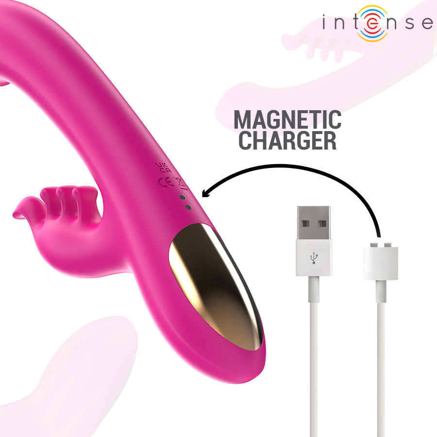 Intense - Christina Vibrador Multifunción Rabbit 22.5 Cm Rosa