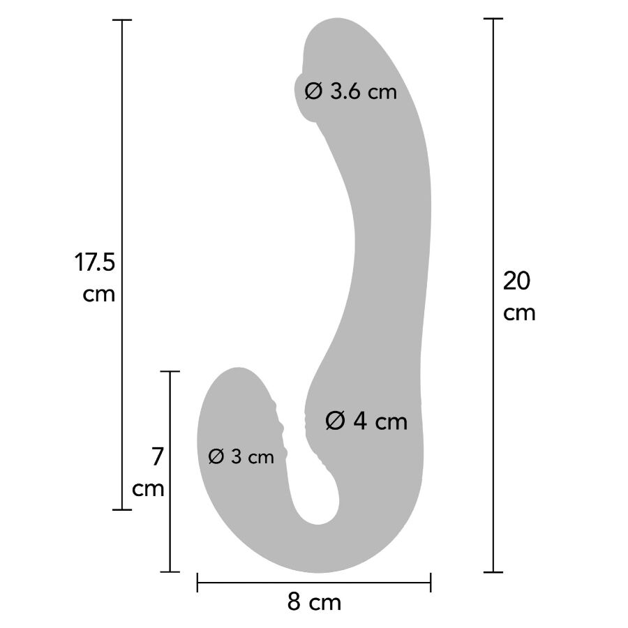 Strapless Vibrador De Pulsación Con Mando