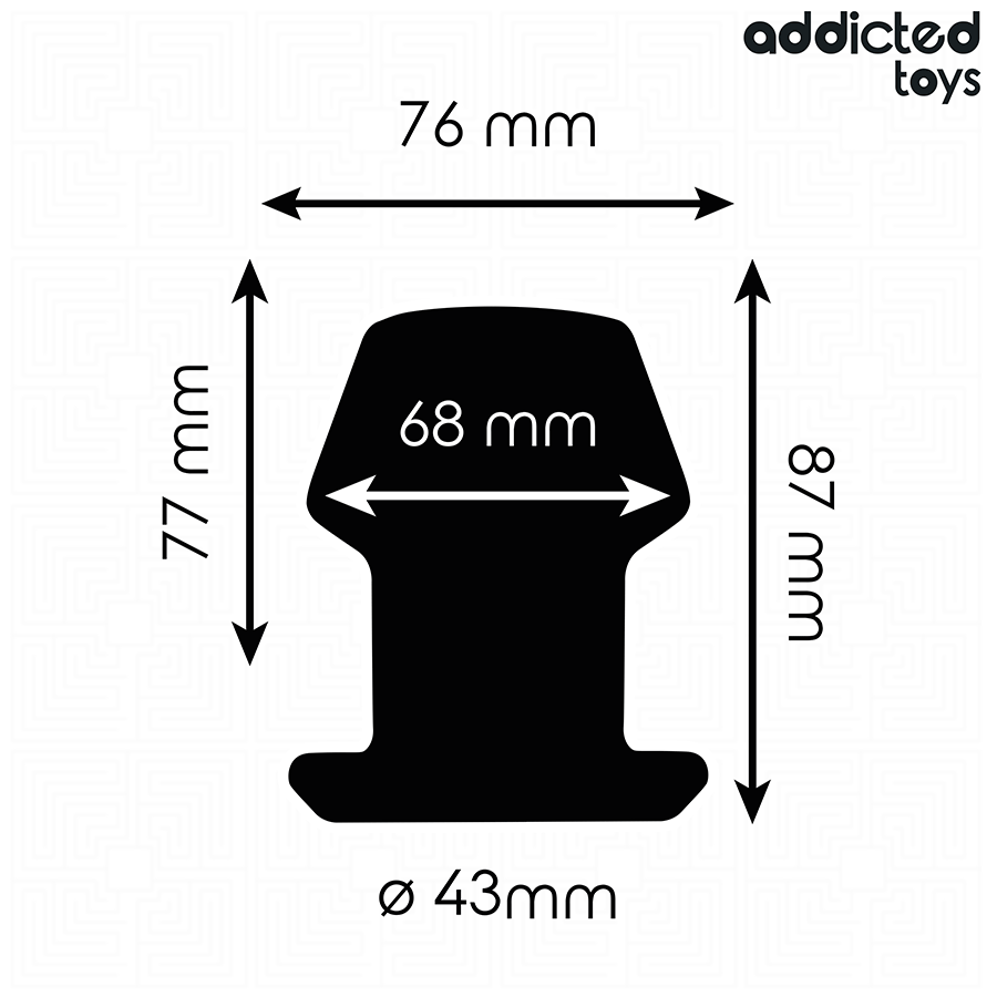 Addicted Toys - Plug Anal Hueco Extrem Silicona Talla M 8,7 Cm