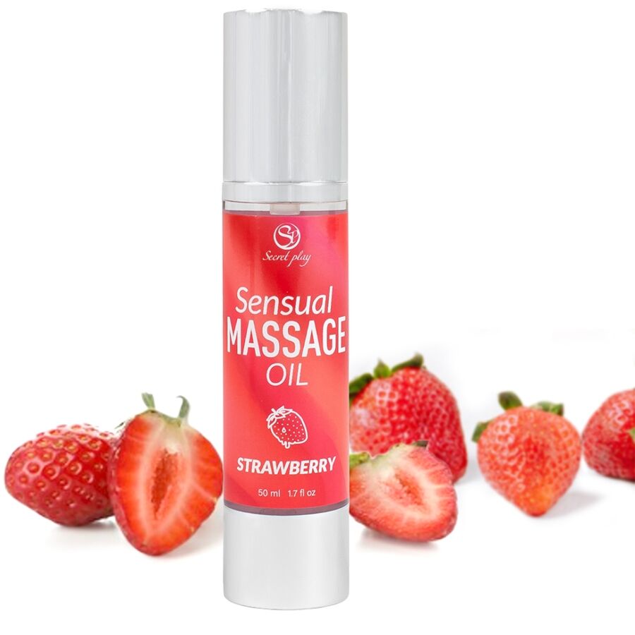 Aceite De Masaje Sensual Fresa 50 Ml.
