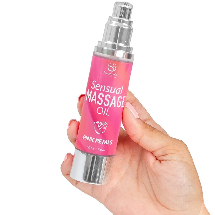 Aceite De Masaje Sensual Pétalos Rosa  50 Ml.