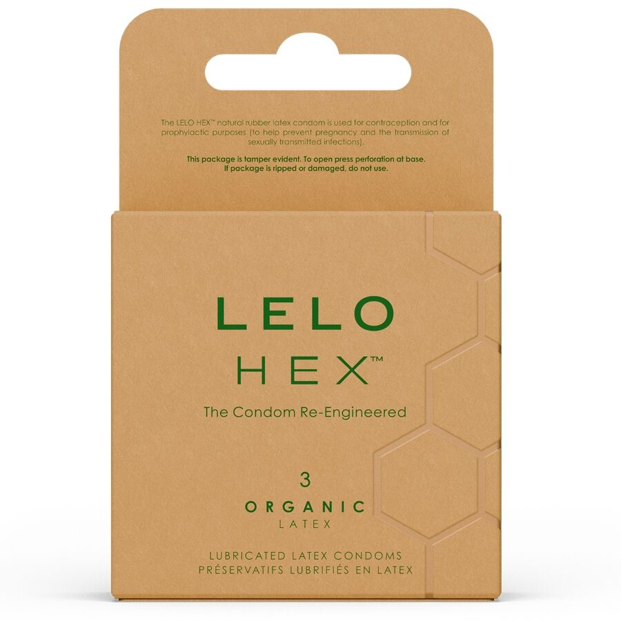 Lelo - Hex Organic Preservativo Caja 3 Uds