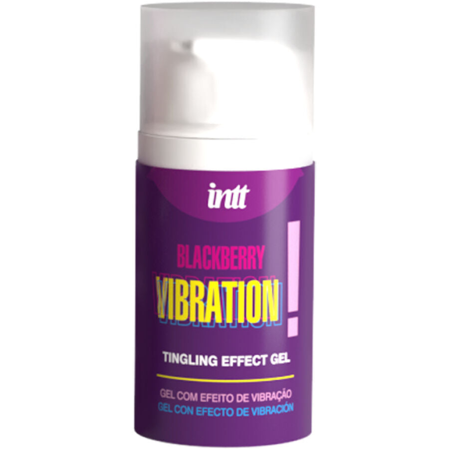Intt Releases - Gel Vibrador Liquido Sabor Mora 15 Ml