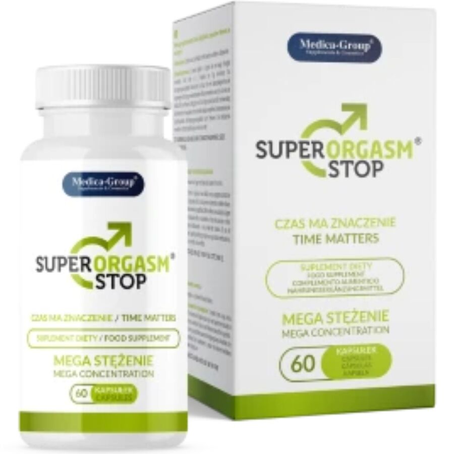 Medica Group - Super Orgasm Stop Retardante Para Hombre 60 Cápsulas