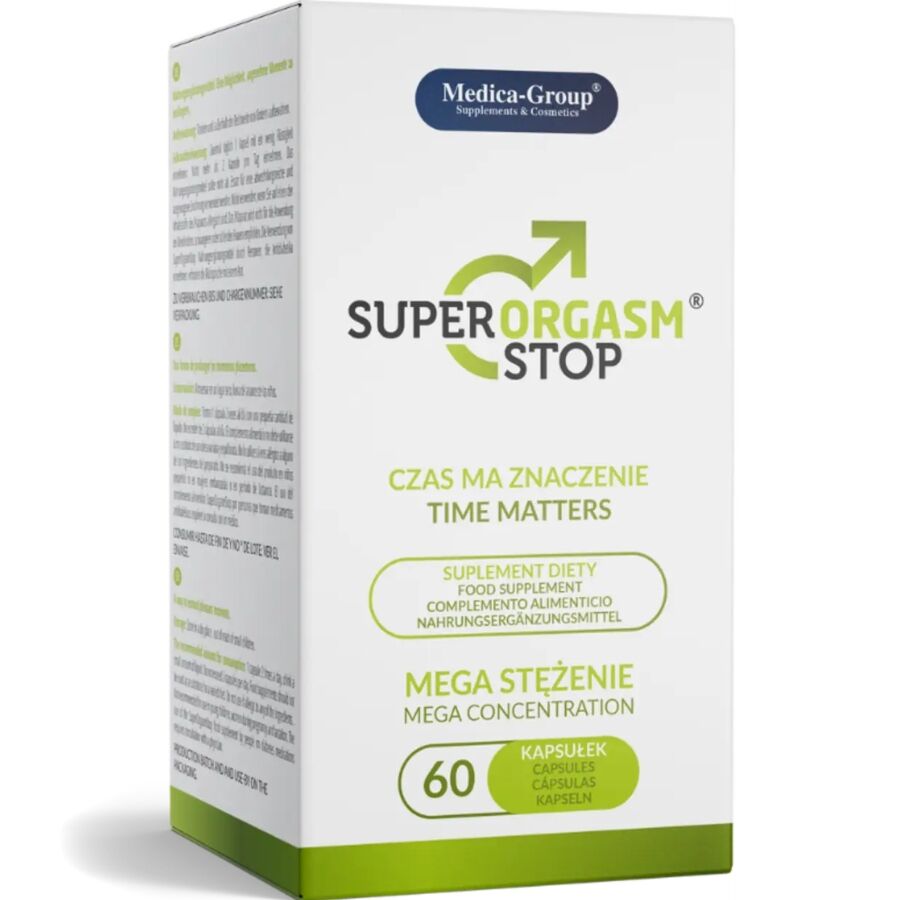 Medica Group - Super Orgasm Stop Retardante Para Hombre 60 Cápsulas