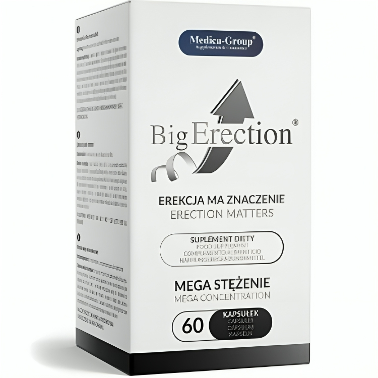 Medica Group - Big Erection Potenciador Hombre 60 Cápsulas