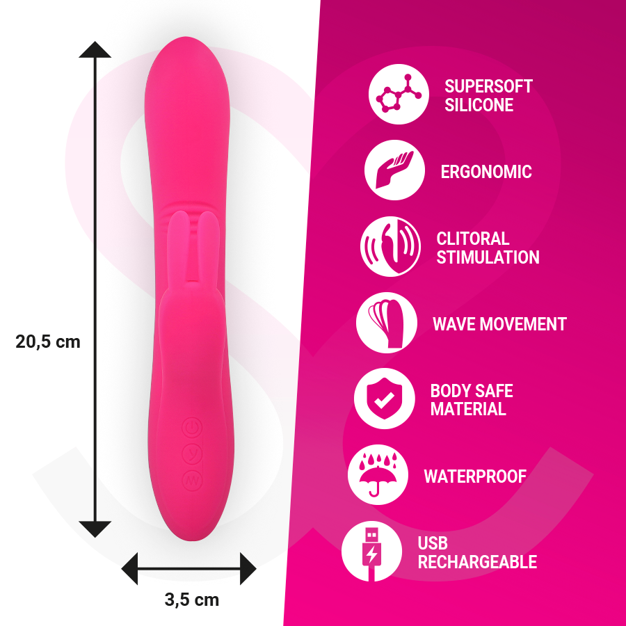Moressa - Ethan Efecto Wave Mas Potente Vibracion Premium Silicone Recargable