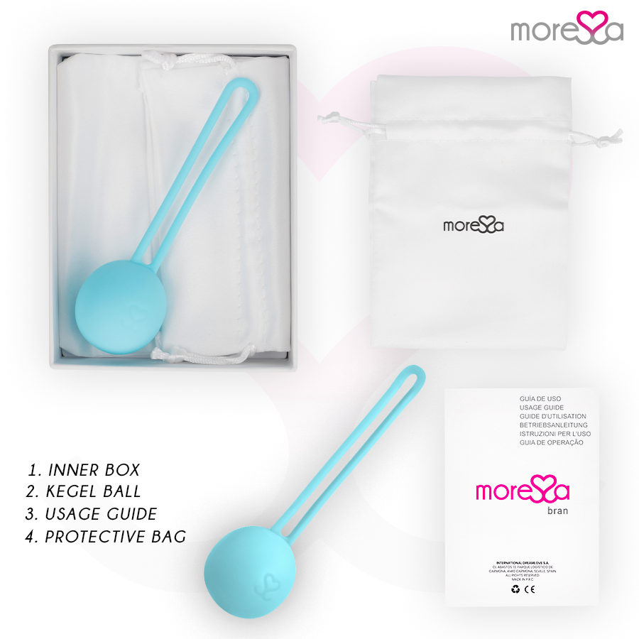 Moressa - Osian One Entrenamiento Suelo Pelvico 51gr Premium Silicona Turquesa