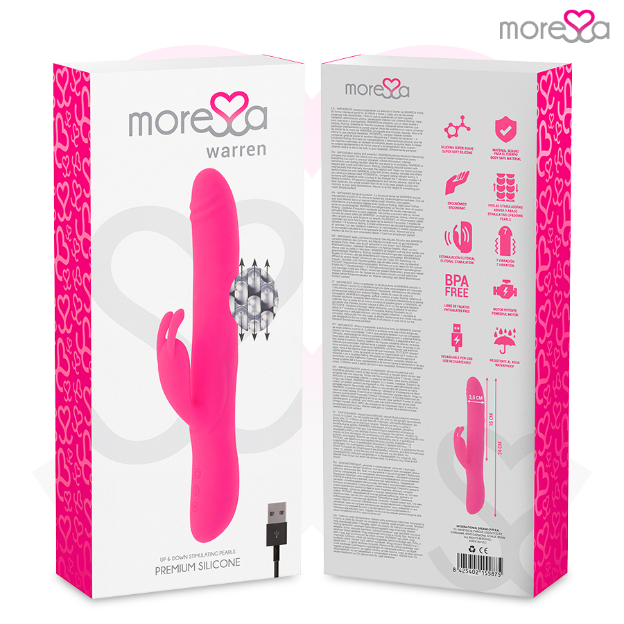 Moressa - Warren Impulsor Oscilante Y Potente Vibracion Premium Silicona Recargable