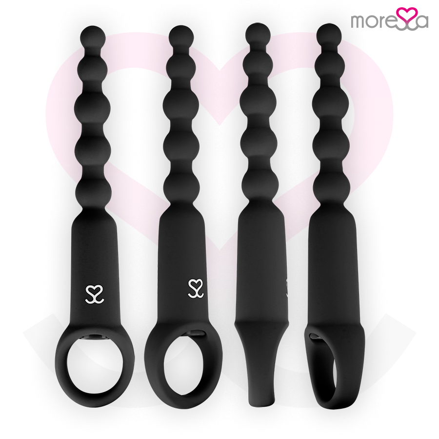 Moressa - Ronie Potente Rosario Anal Control Remoto Negro