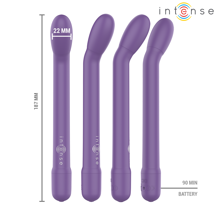 Intense - Estimulador Punto-G Morado Recargable