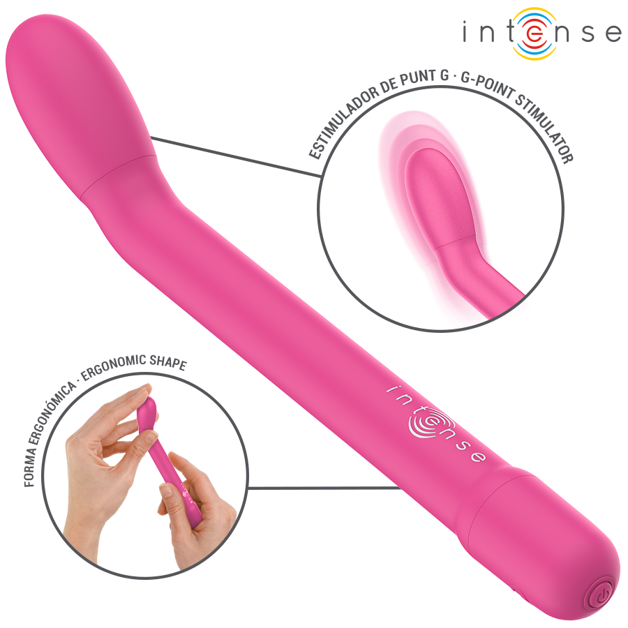 Intense - Estimulador Punto-G Rosa Recargable