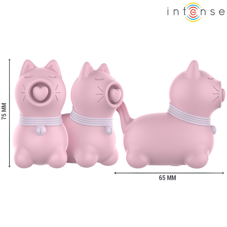 Intense - Marie Estimulador Con Lengua Efecto Pulsación Rosa