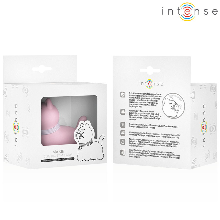 Intense - Marie Estimulador Con Lengua Efecto Pulsación Rosa