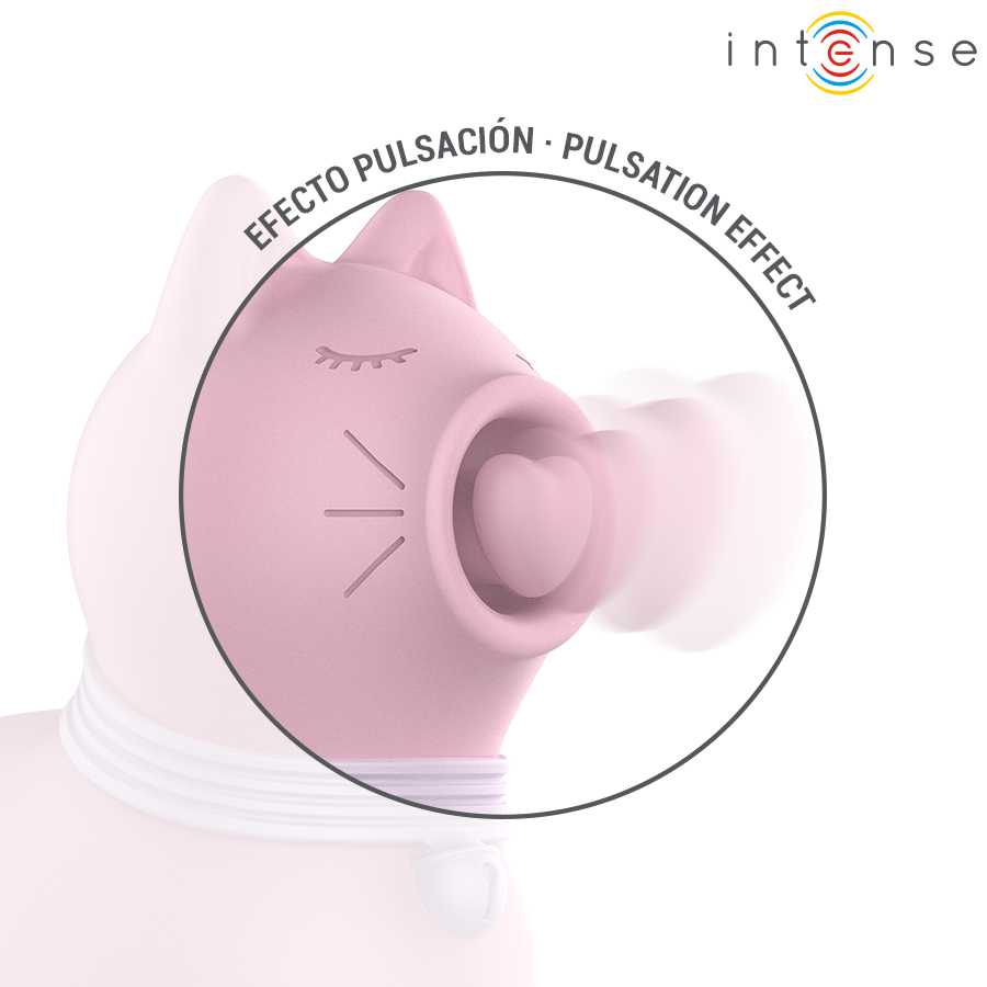 Intense - Marie Estimulador Con Lengua Efecto Pulsación Rosa