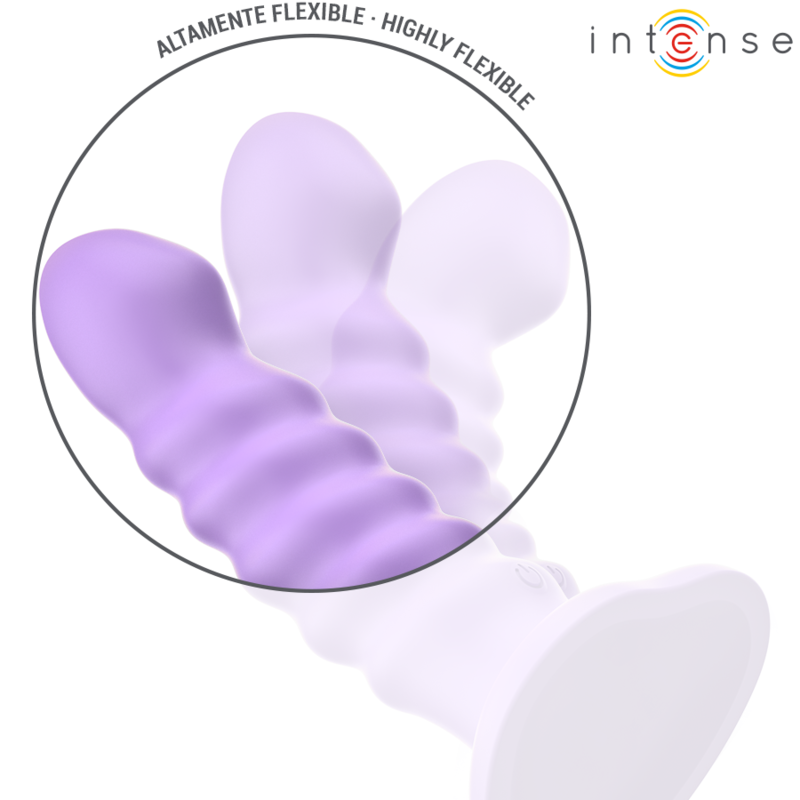 Intense - Brenda Vibrador Talla M Diseño En Espiral 10 Vibraciones Morado Control Remoto
