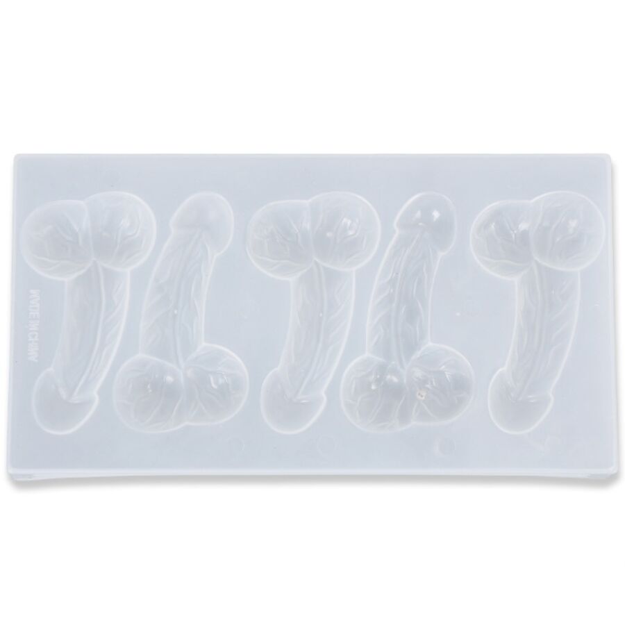 Diablo Picante - Molde De Hielo Con Forma De Pene 5 Cavidades